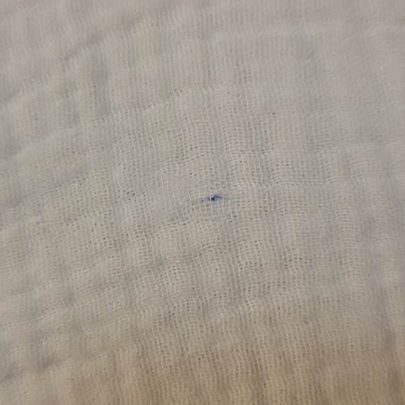 FOXCROFT White Seersucker Button Down Shirt Size 10 - Picture 8 of 9